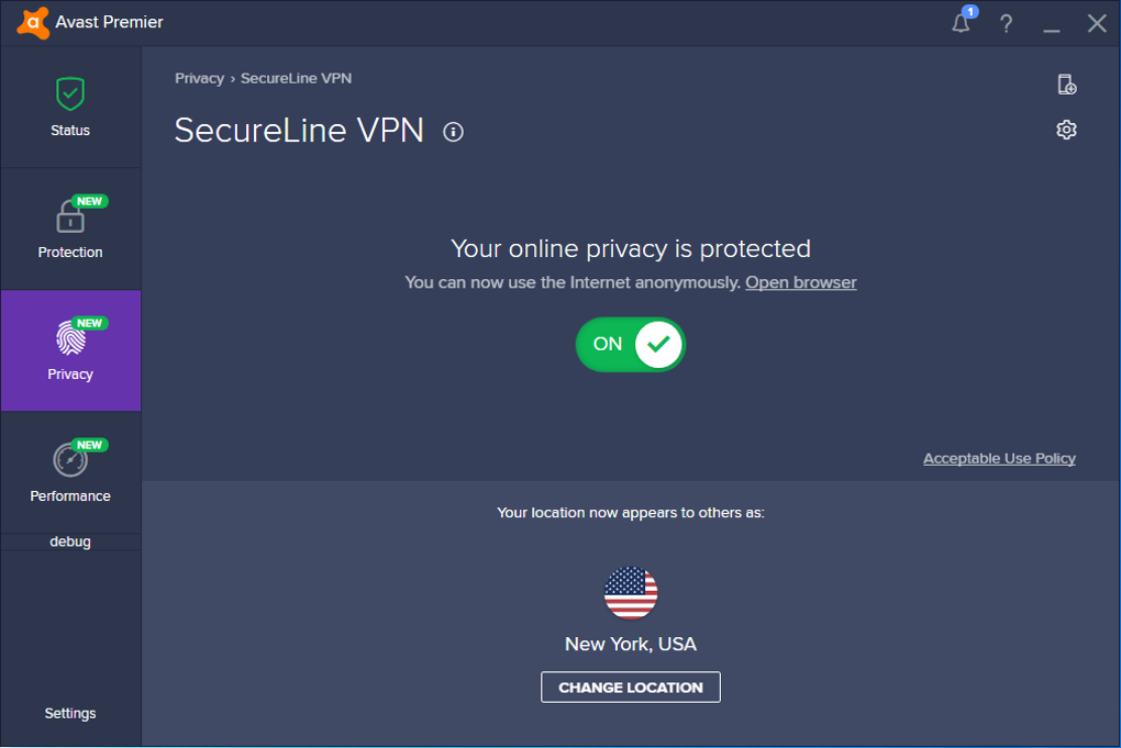 avast secureline vpn license not working