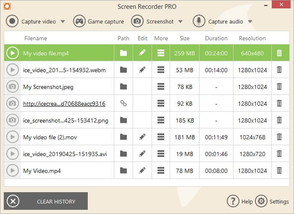 icecream screen recorder hotkeys