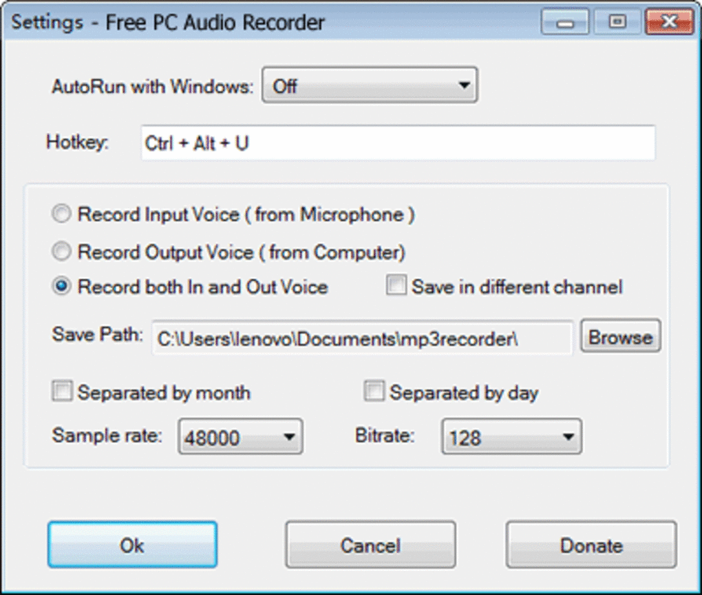 audio recorder from computer