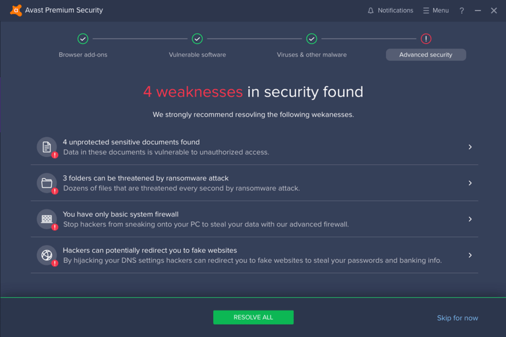 avast security for mac current program version