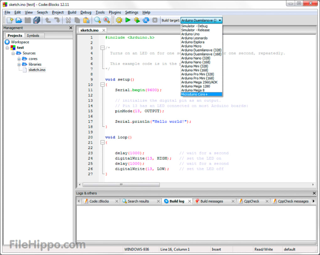 arduino software download filehippo