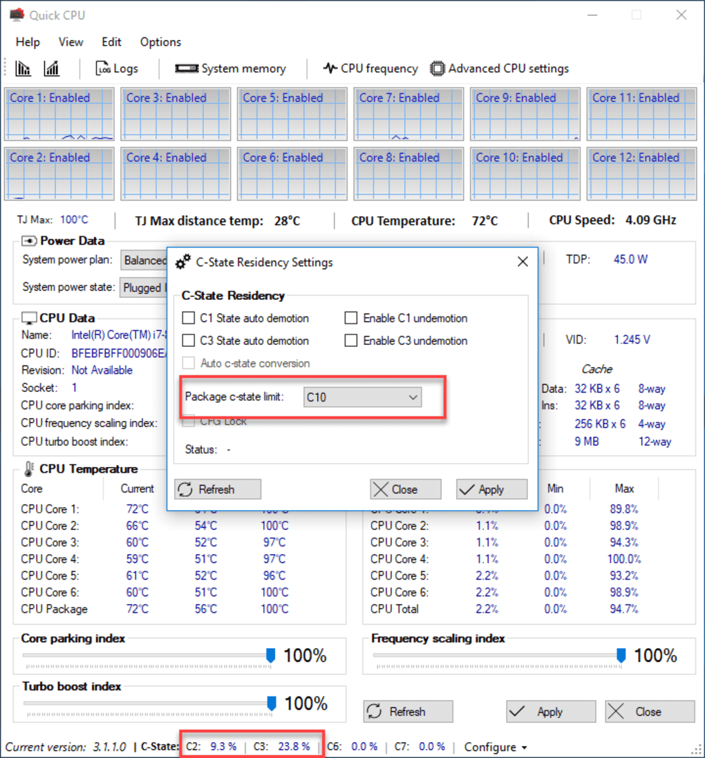 Quick CPU 4.7.0 download the new version for windows
