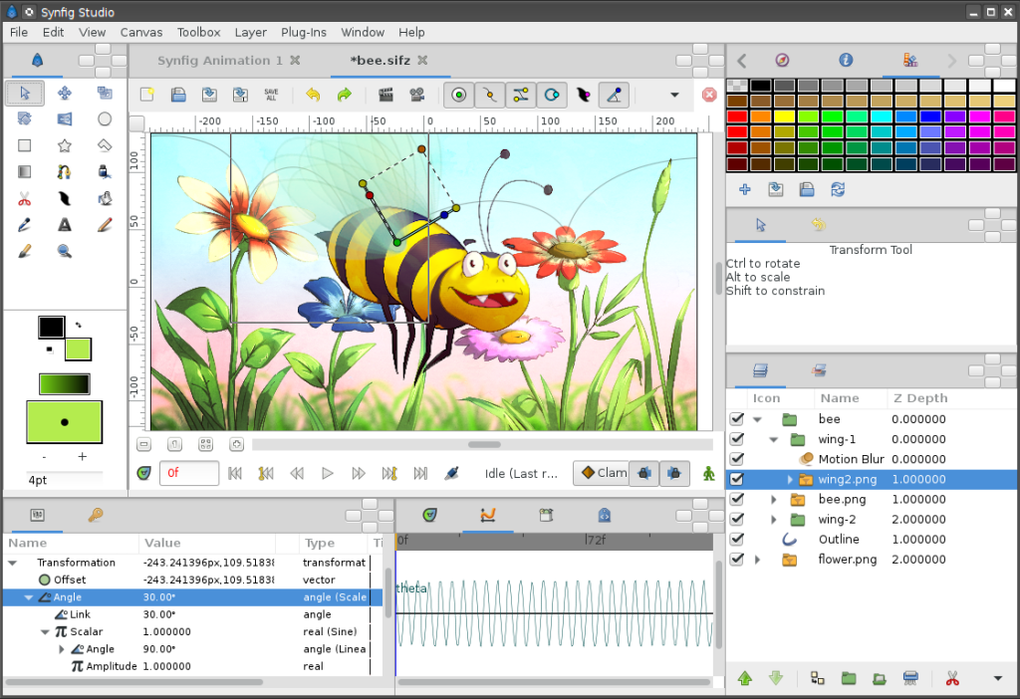 synfig studio animation software