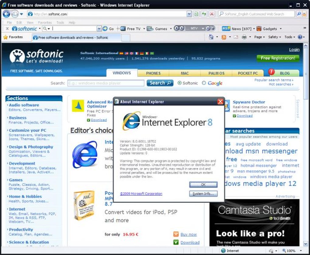 windows internet explorer 8 download