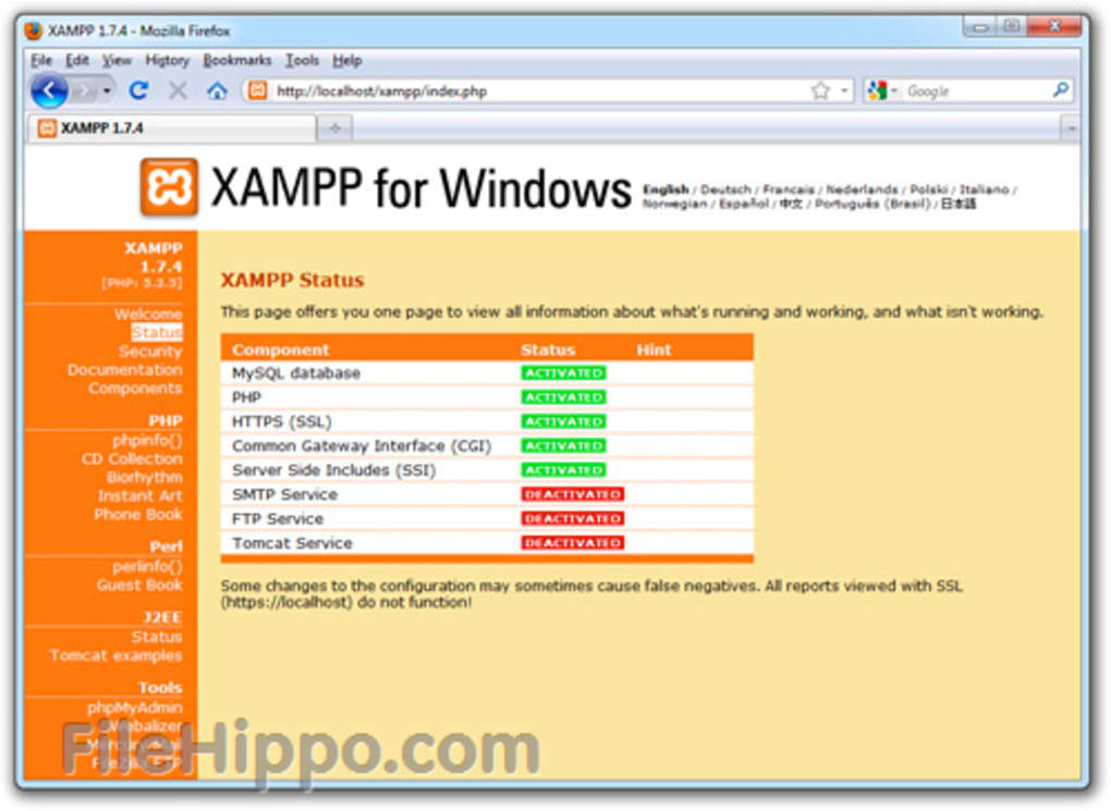 Download XAMPP 7.3.6-2 for Windows - Filehippo.com