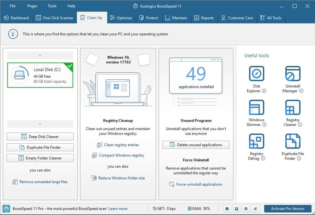 Auslogics BoostSpeed 13.0.0.5 for windows instal