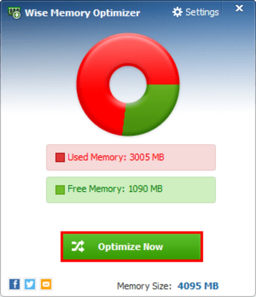 download the new for windows Wise Memory Optimizer 4.1.9.122