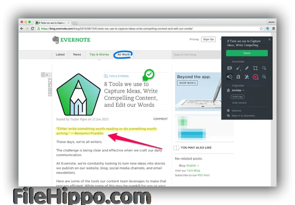 evernote extension chrome search results remove