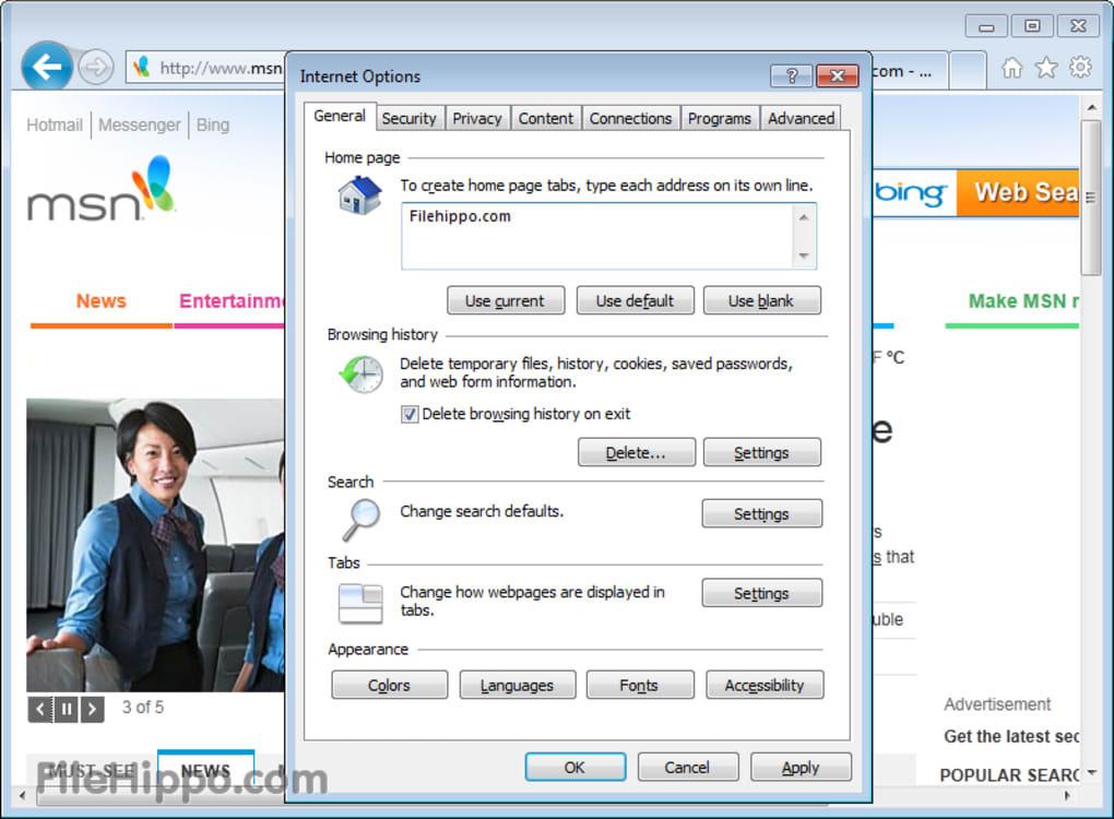 microsoft internet explorer download for windows xp