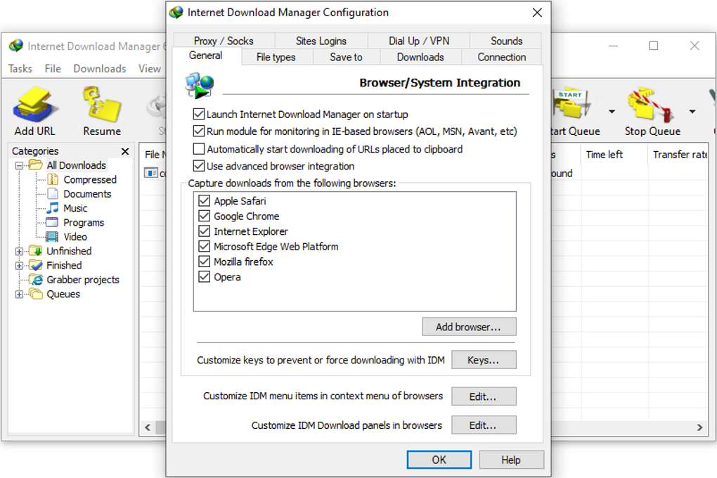 Internet Download Manager 6.41.15 downloading