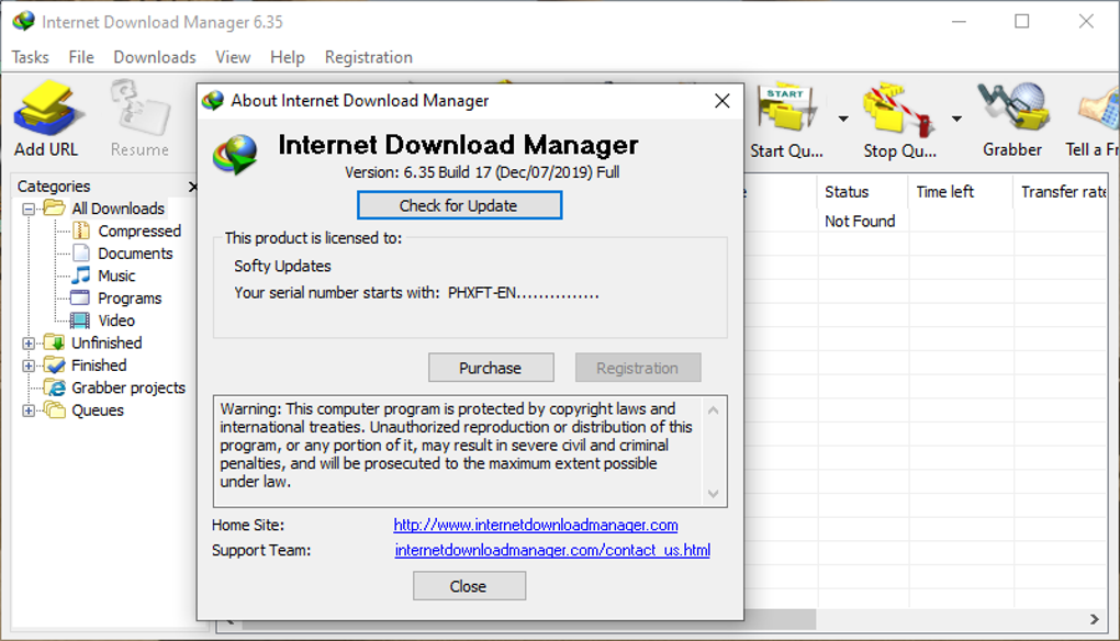 download internet manager 6.41 build 2 serial number