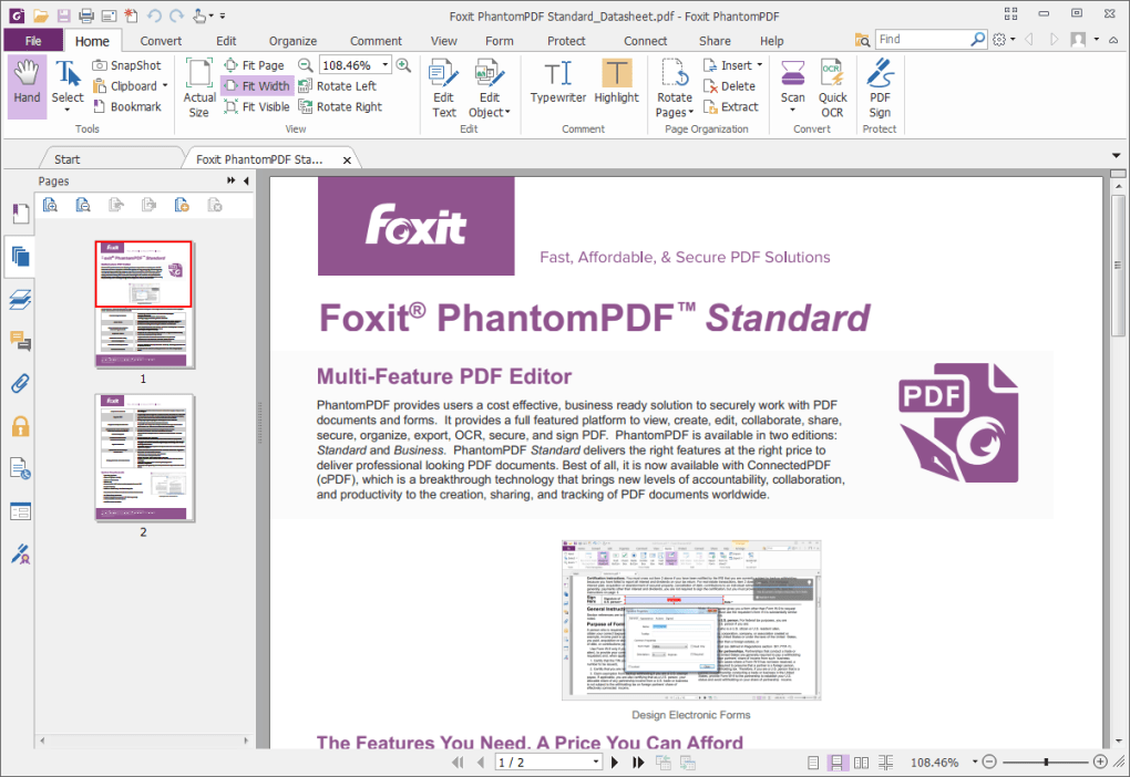 foxit phantom wont print