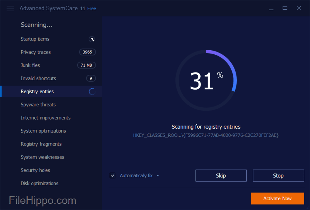 advanced systemcare performance monitor