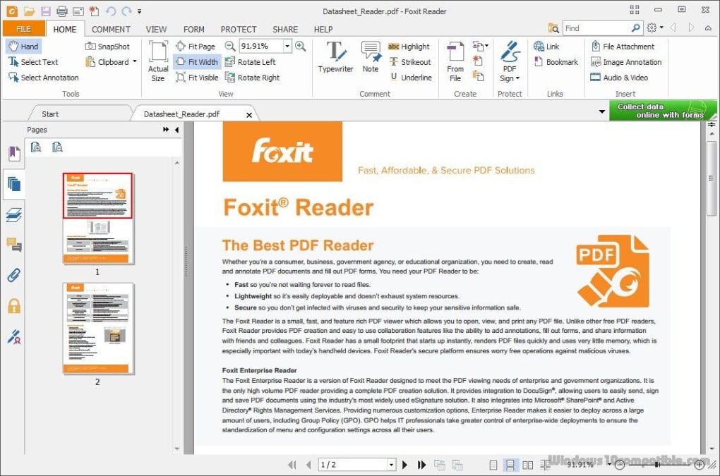 filehippo foxit pdf reader