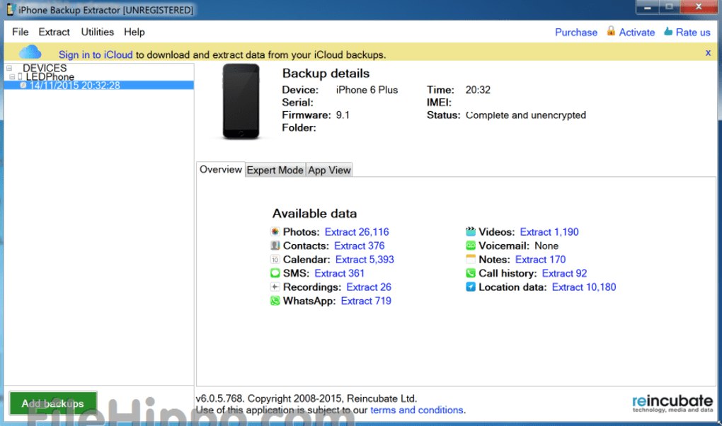 iphone backup extractor mac torrent