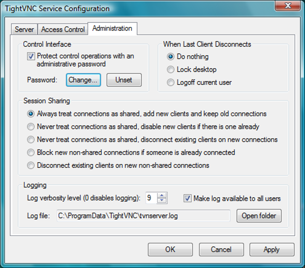 download tightvnc security