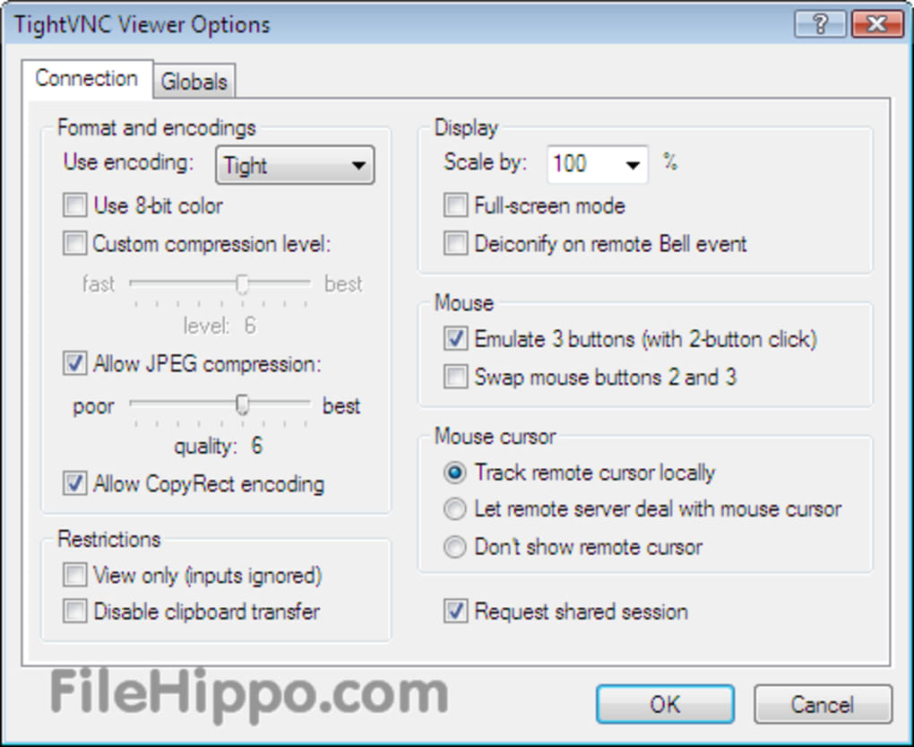 tightvnc viewer icontrol