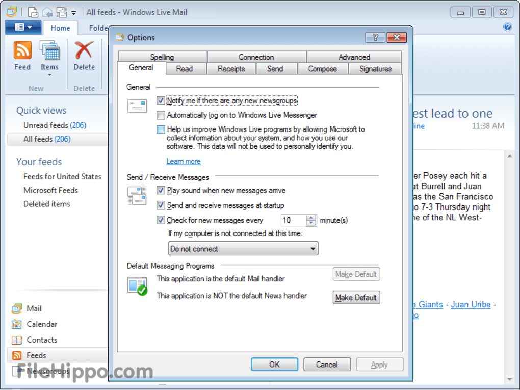live mail software download