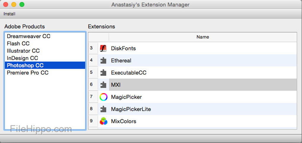 Indesign Extension Manager