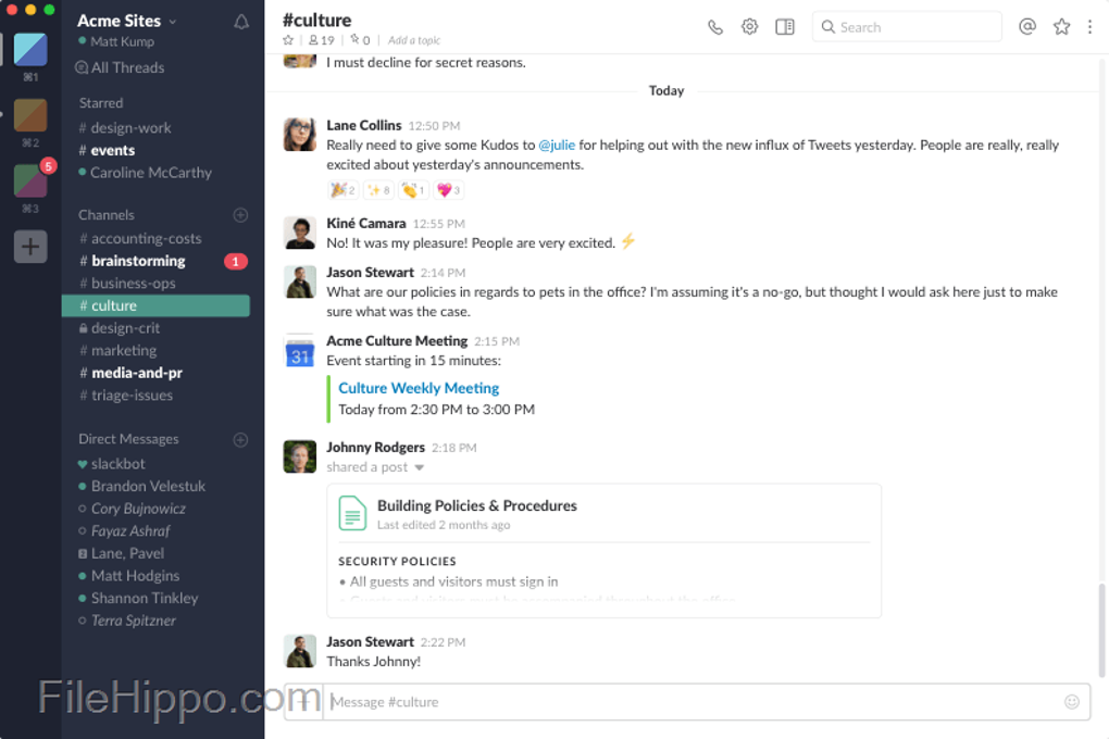 update slack app mac