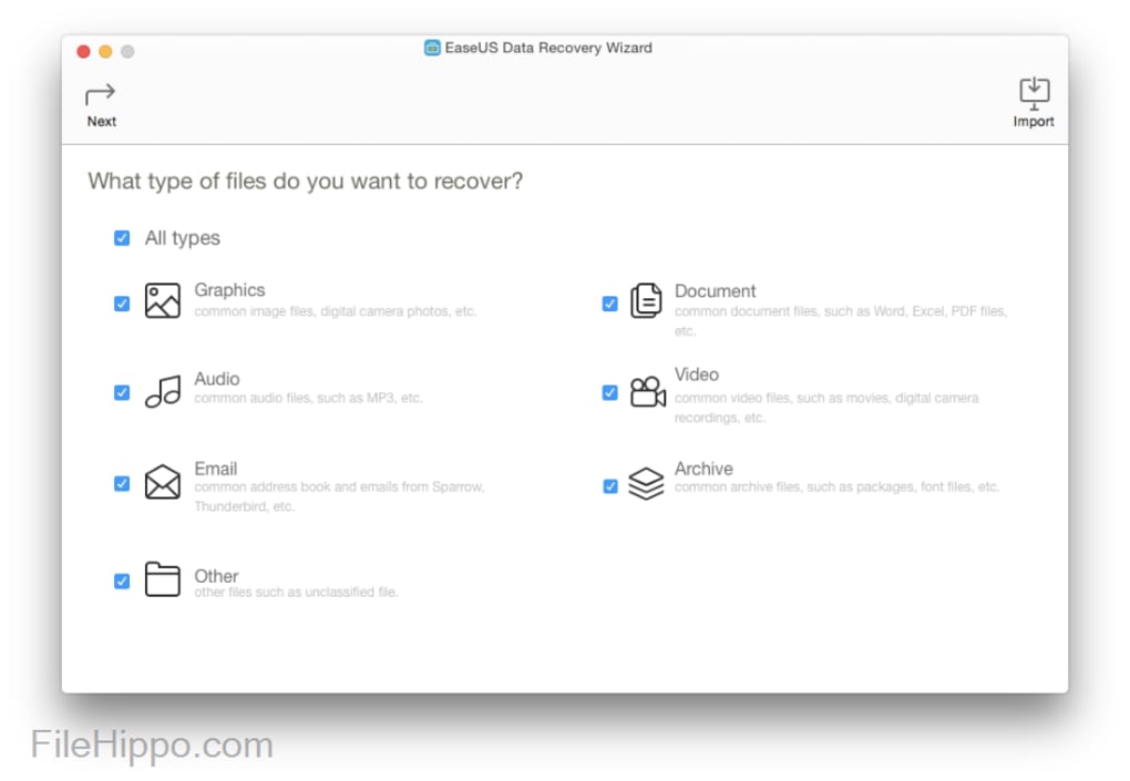 easeus data recovery wizard for mac on your mac.