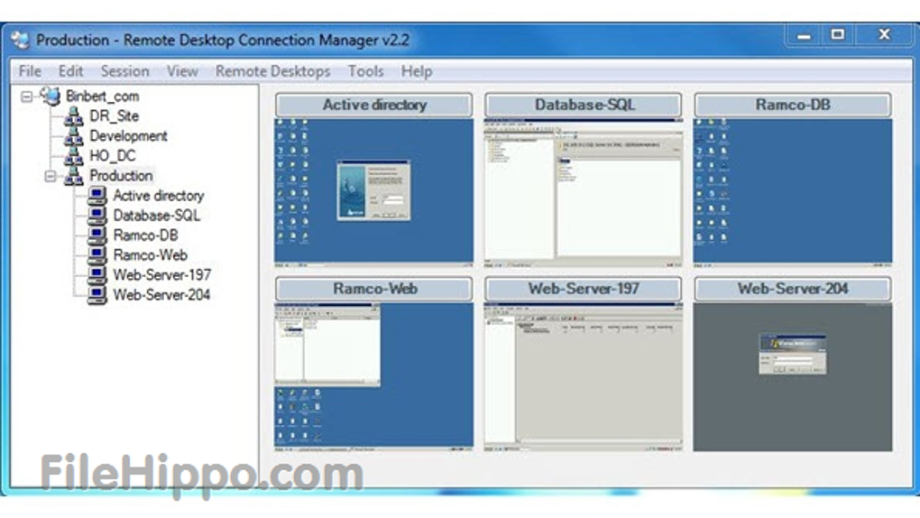 manage multiple remote desktop connections windows 10