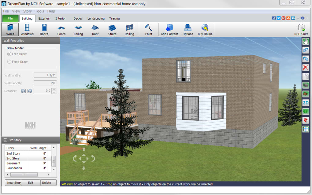 NCH DreamPlan Home Designer Plus 8.61 for windows download
