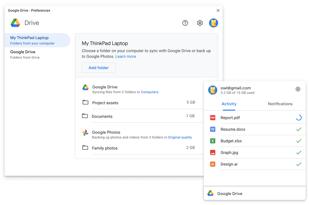 Google Drive 76.0.3 for windows download free