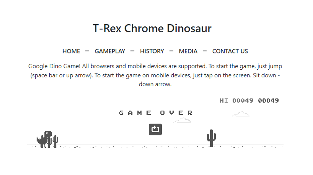 Download Dino Game Online 1.0 for Web Apps - Filehippo.com