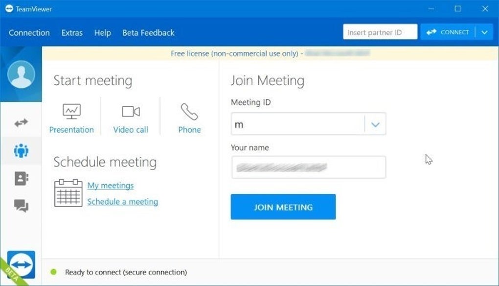 teamviewer online meeting without installation