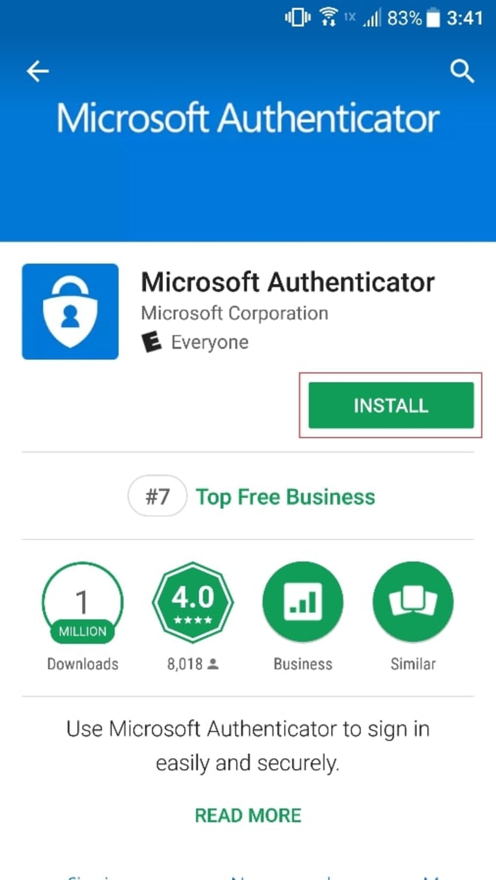 ms authenticator android