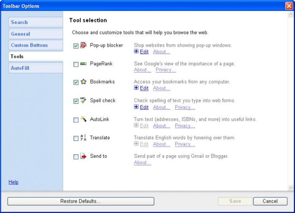 Download Google Toolbar IE 7.5.8321.2252 for Windows - Filehippo.com