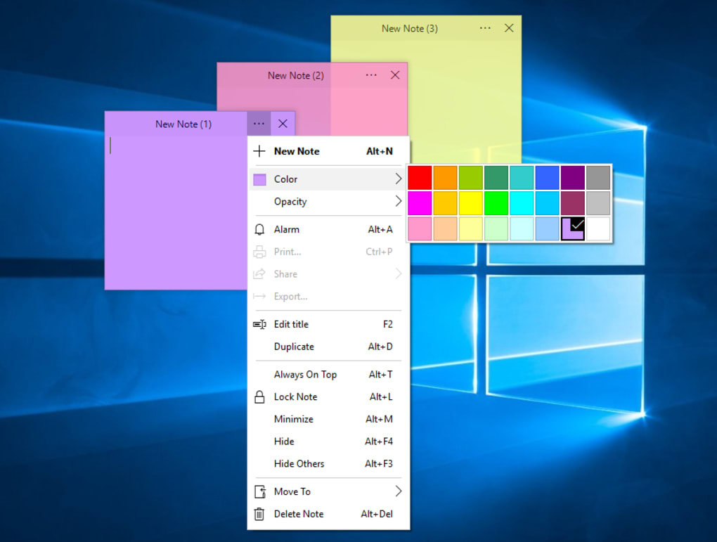 desktop sticky notes mac and windows software