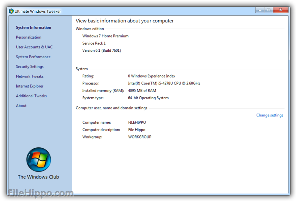 Ultimate Windows Tweaker 5.1 instal the last version for windows