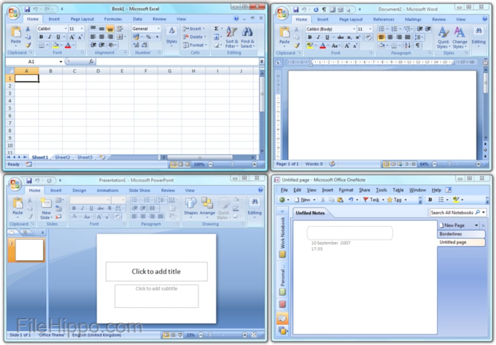 microsoft office 2007 free download for windows xp filehippo
