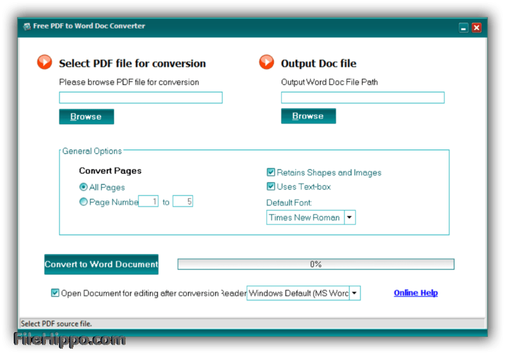 Free Download Free PDF to Word Doc Converter for Windows