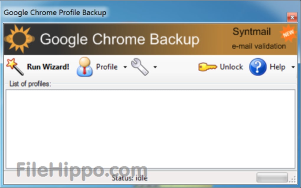 Portable Google Chrome Backup profile. Chrome profiles
