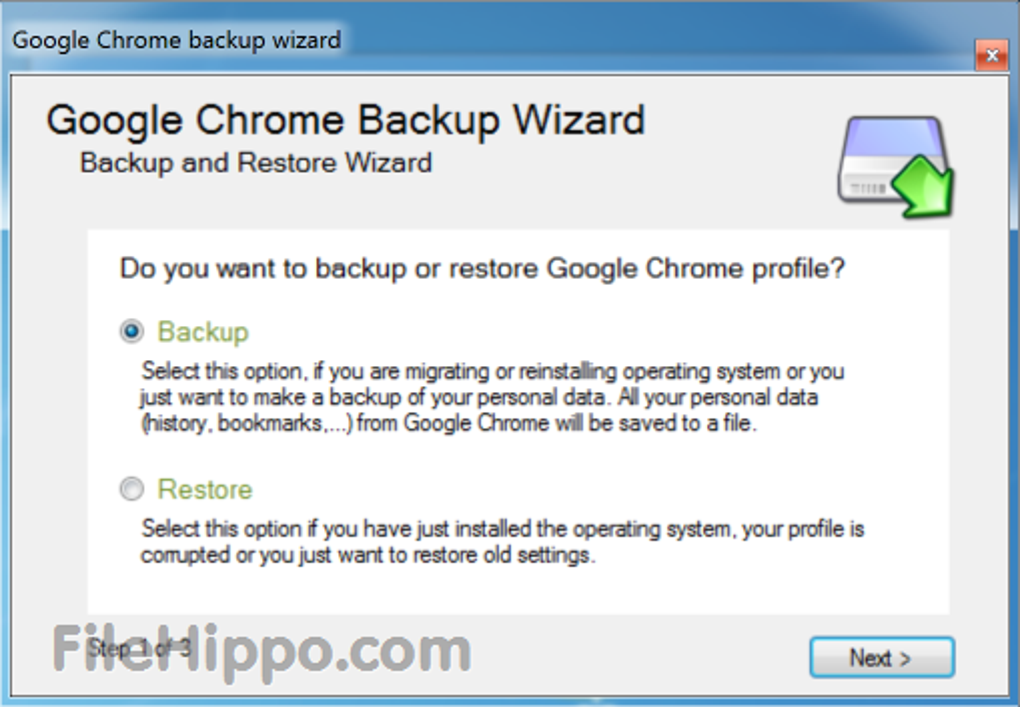 google chrome backup portable