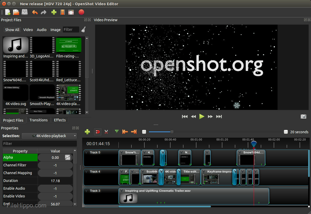 online openshot video editor