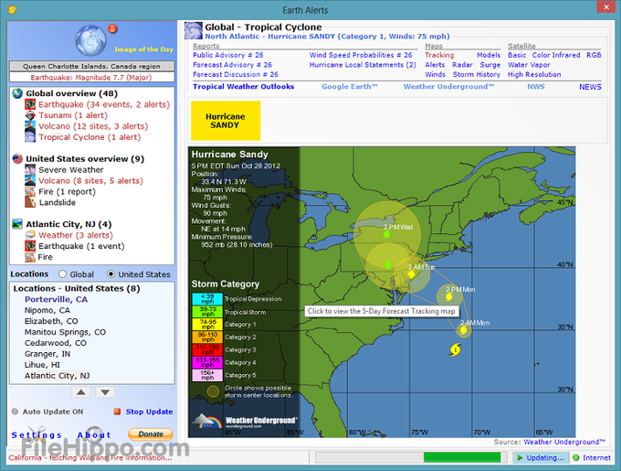 下载earth Alerts 1 122 Windows 版 Filehippo Com