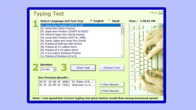 hindi typing tutor download