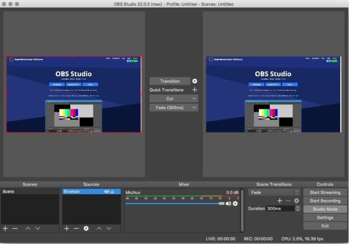 Download OBS Studio  for Mac 