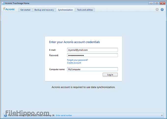 acronis true image free filehippo