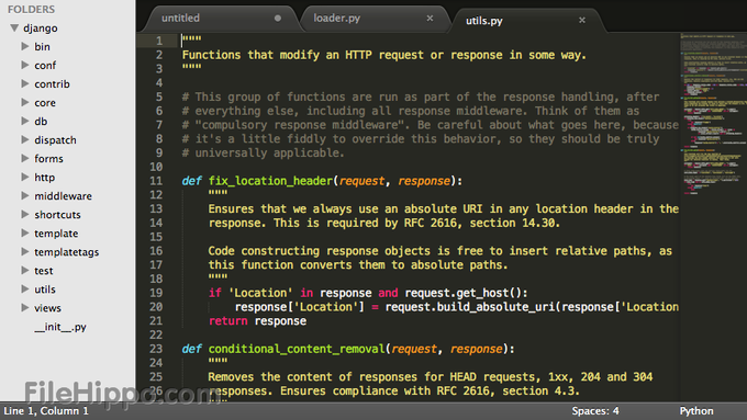 sublime text editor 3