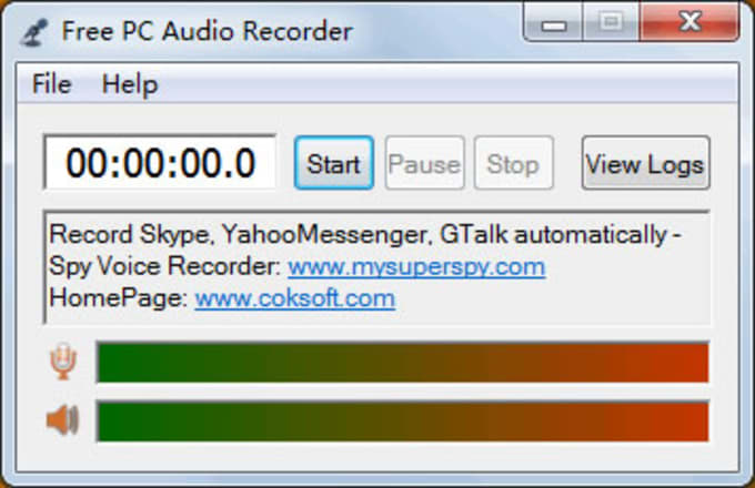 Download Free PC Audio Recorder  for Windows 