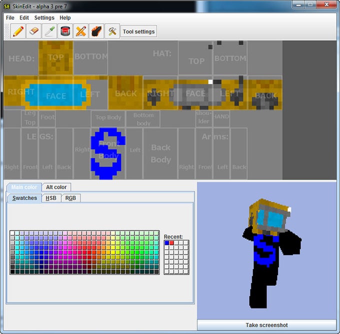 Skin Editor for Minecraft 7.8 Free Download