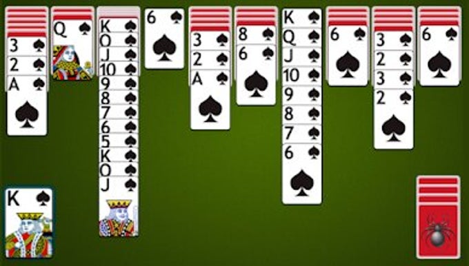 Spider Solitaire Card Game HD Playing Popular Free Classic