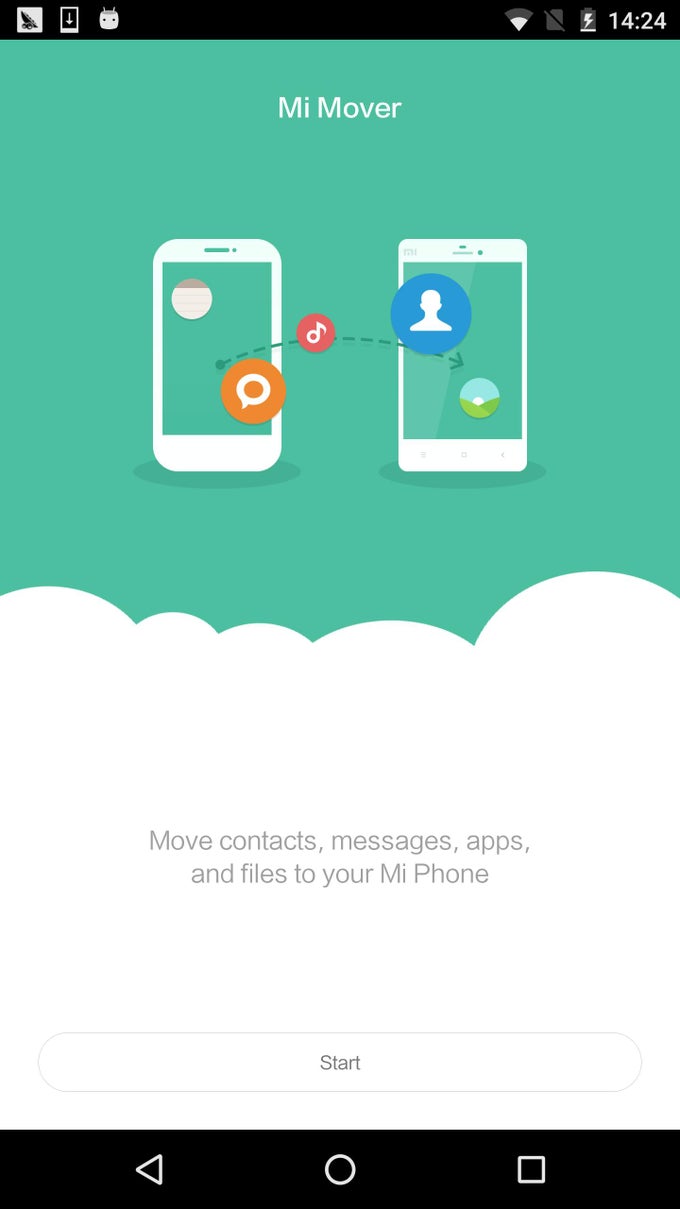 import contacts from mi cloud