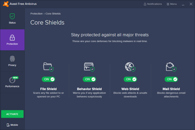 avast security for mac haw to change schedual scans