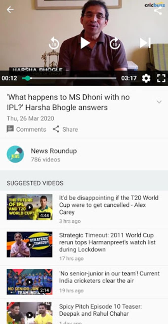 Download Cricbuzz - Live Cricket Scores News 5.07.07 for Android